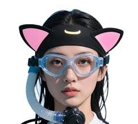 Swimming Headband - Cat Ear Wetsuit Hood For Water Sports | Stylish Workout Hair Band For Pool, Beach, Yoga, Running & Gym Travel