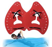 Swimming paddles Training Hand Fins PP Silicone Grip Aid | Water Resistance Swim Paddle - Adjustable Strap Durable Design | Power Speed Improvement Pool Training Stŕoke Drill