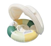 Swimming Pool Floats, Sun Canopy Swim Ring, Foldable Inflatable Safety Seat, Retro Float Toy, Ideal for Backyard, Outdoor, Garden, Summer Pool Activities, Multicolor