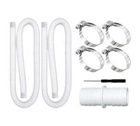 Swimming Pool Hose - Tubo flessibile da 39 pollici con 4 morsetti | Connettore Set per Spa | Manuale Vacuum Waterfall Cleaning, Durevole Lightweight Equipment For Water Flow Control Setup