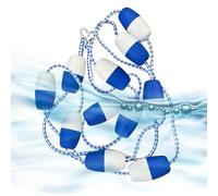 Swimming Pool Lane Divider Float Rope - Durable 7cm Buoy Balls High Visibility Marker Line | Weather Resistant Floating Lane Rope For Racing, Training Practice, Pool Safety, Indoor Outdoor Pools