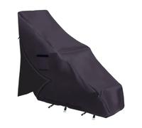 Swimming Pool Lift Chair Cover, Windproof UV Protector, Water-Resistant Oxford Cloth with PVC Lining, Winter Outdoor Use Lawn Porch Deck, 48,98 x 20 x 35,98 pollici, nero, 1 pezzo