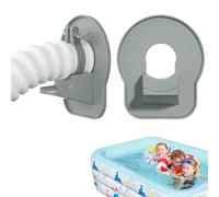 Swimming Pool Pipe Holders - 2x Hose Support Brackets, Ground Spa Replacement Parts, Prevent Sagging Pool Hose Accessory for Garden, Backyard Pools Maintenance, Easy Installation and Secure Fit