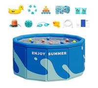 Swimming Pool, Portable Pool, Hard Shell Color Options Foldable Design Lightweight Build Easy Storage Quick Setup Leak Resistant, Outdoor Swimming for Backyard, Garden, Balcony,