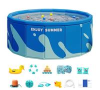 Swimming Pool, Portable Pool, Hard Shell Color Options Foldable Design Lightweight Build Easy Storage Quick Setup Leak Resistant, Outdoor Swimming for Backyard, Garden, Balcony,