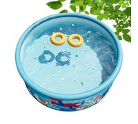 Swimming Pool, PVC Round Thickened Backyard, Portatile Adult Inflatable Pool, Outdoor Bath Pond, Summer Water Fun for Yard Garden, Children Adults Kids, 48.03 x 17.72 pollici