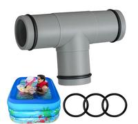 Swimming poolhoseConnector - 1.25 Inch Pump Extension Fitting, 1-1/4 Inch Pipe Joiner Adapter, Strong Durable Coupling Head, Easy Install Part | poolFilter Pump hoseRepair Replacement Water Flow C
