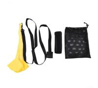 Swimming Resistance Belt Nylon Adjustable Swimming Resistance(yellow 30cm) | High-strength nylon, adjustable length, rotating buckle, prevents tangling, ideal for improvement