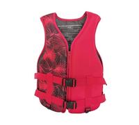 Swimming Vest for Adults, High Buoyancy Breathable Swimming Vest with Adjustable Safety Strap for Paddle Sports Kayaking Canoeing Boating Water Sports Activities Men Women(Red,S)