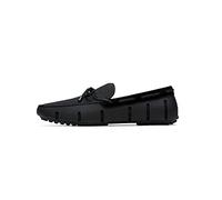 SWIMS Men's Braided Lace Loafer Driver Black/Graphite 7 M US M