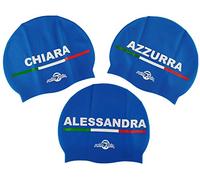 Swimxwin Cuffia in Silicone con Nome Personalizzato| Nomi Femminili | Scegli La Cuffia da Nuoto con Il Tuo Nome | Grande Comfort e aderenza | Design e Stile Italiano | Nome: Ginevra