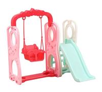 Swing bambola con scivolo, 2 pezzi/set simpatici accessori per una casa realistica divertenti in miniatura fai -da -te bambola swing giocattolo accessori per la casa di plastica per bambini che gioc
