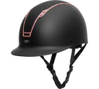 Swing Casco da Equitazione H22, Nero Opaco/Nero Shine/Oro Rosa - 57 - 59 cm