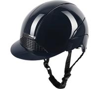 Swing Casco da Equitazione H24 Glossy, Blu Lucido - 51 - 55 cm