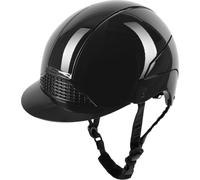 Swing Casco da Equitazione H24 Glossy, Nero Lucido - 51 - 55 cm