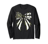 Swing Dance Dancing Swing Dancer 4 luglio bandiera americana Maglia a Manica