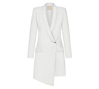 Swing Fashion Blanca | Weiß | XL Altalena Moda Donna Elegante Lavoro | tubini Festivo | Vestito da Festa | Abiti da Cocktail | Mini Sera | Abito a Maniche Lunghe | Scollo a V | Breve | Bianco | 42