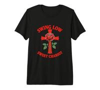 Swing Low Sweet Chariot Cross e Rose Maglietta Premium