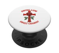 Swing Low Sweet Chariot Cross e Rose PopSockets PopGrip Adesivo