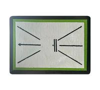 Swing Practice Hitting Pad - Heavy Learning Ground, Motion Trace Coaching Layer, Realistic Grass Simulation Board | Starter Player Enhancement Aid Enabling Strike Control Drills