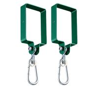 Swing Supporti - Green Metal Swing Set | Supporto 2 Pezzo Gioco | Supporto Rotanti per La Sostituzione sulla Terrazza Giardino Posteriore Patio Esterno Resistenza Hook Metal Ro