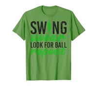 Swing Swear Look per Ball Repeat Golf Sport Maglietta, Uomo, Erba, M