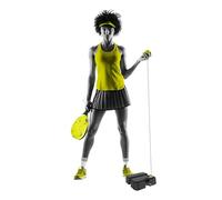 Swingball Pro All Surface Reflex - Allenatore da tennis con vera palla da tennis e mazza da paddle Power Padel, cavo di recupero, base su tutte le superfici, pratica di tennis da solo, per bambini dai