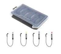 Swinger per pesca alla, allarme per morsi di pesce | Swinger Sole compatto, tenditore, Atlinger 4X Set | Creature da laghetto leggere con 2 catene per gli appassionati