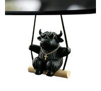 Swinging Car Pendant Cow Swing Automobile Ornament Mirror Decor