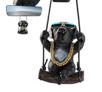 Swinging Dog Car Ornamento - Cute Car Pendant Interterior For RV Truck Van Sedan | Dog Charm For Rear View Mirror | Rear View Mirror Accessories | Cute Car Pendant Interterior For RV Truck Van Sedan