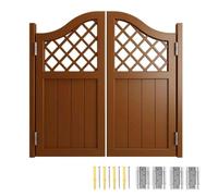 Swinging Doors, Solid Wood Saloon Cafe Doors with Hinges, Double Swing Door | Partition Half Door, Auto Close Two-Way, Interior Door for Doorway Hallway Kitchen Bar Pub Entrance(Marrone,38"W x39"H)
