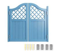 Swinging Doors, Solid Wood Saloon Cafe Doors with Hinges, Double Swing Door | Partition Half Door, Auto Close Two-Way, Interior Door for Doorway Hallway Kitchen Bar Pub Entrance(Azzurro,27"W x39"H)