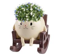 Swinging Flower Pot - Flower Head plantters | Flowers Pot With Unique Face Design | Hanging Planter For Indoor Outdoor | Cute Decorative Plant Pots | creattive home Garden Flowers Holder