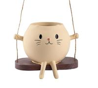 Swinging Flower Pot - Flower Head plantters | Flowers Pot With Unique Face Design | Hanging Planter For Indoor Outdoor | Cute Decorative Plant Pots | creattive home Garden Flowers Holder