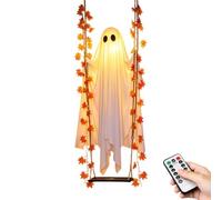 Swingings Swinging Ghost | Light Up Spooky Ornaments With Remote Control | | Halloween Ghost Swing Decor For Indoor Outdoor Tree Yard Garden Terrace Patio Porch Home Swinging Ghost | Light Up Spooky Orn
