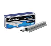 Swingline Staples, Premium, s.f. 4, 0,6 cm lunghezza, 210 per strip, 5,000 per box (S7035450) 1 Box Silver