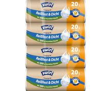 Swirl Resistente agli strappi e alla tenuta, confezione multipla, 4 x 20 l/20 sacchetti