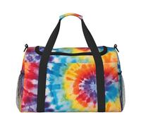 Swirl Tie Dye Borsone da viaggio Boho Palestra Pernottamento Weekender Bag per uomo donna leggero bagaglio a mano per allenamento vacanza