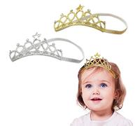 SwirlColor 2X Bambini Ragazze Principessa Corone Fasce Hairband Accessori per Capelli