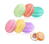 SwirlColor 6 x Mini Macaron Scatola portaoggetti organizer per gioielli Caixa Zakka