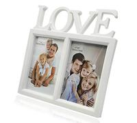 SwirlColor Cornici 10x15 per Foto Cornici Foto da Tavolo Cornici Foto Bianche Love in Plastica da Appoggio 1pz