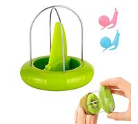 SwirlColor Kiwi Peeler di verdure della frutta dell'acciaio inossidabile Snocciolate Peeler cucina Gadget e 2 pezzi di supporto per bustina di tè appeso in silicone a forma di lumaca di colore casuale