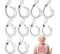 SwirlColor Napkin Holder Clip per Tovaglioli per Uomo Donna Ragazzi Ragazze Vestiti Protezione Collana Tovagliolo per Pranzo Ristorante Hotel 10 Pezzi Regolabile, Dimensioni 65 cm / 25 Pollici