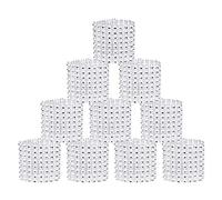 SwirlColor Portatovaglioli Anello, Portatovaglioli Natalizi Utile Decorativo Multiuso Strass Portatovaglioli d'Argento per Casa Ristorante Hotel Festa Compleanno Matrimonio 50 Pezzi