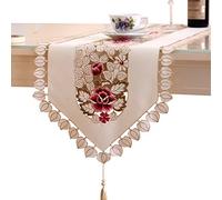 SwirlColor Runner per Tavolo da Ricamo, copriletto e Runner per Tavolo da Pranzo Runner Decorativo a Fiori