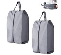 SwirlColor Shoe Bags per il viaggio, 2 Pz X-Large Water Resistant Shoe Storage Bags con cerniera antipolvere Shoe Bag per gli uomini Donne -Grigio