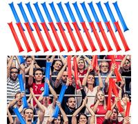 SwirlColor Thunder Sticks 28pcs, Entusiasti Bastoncini Gonfiabili Cheer Sticks Red Blue Cheering Sticks Noise Makers per Eventi Sportivi Dance Party