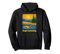 Swirling Art Swimmer Open Water Freestyle Felpa con Cappuccio