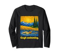 Swirling Art Swimmer Open Water Freestyle Maglia a Manica