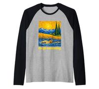 Swirling Art Swimmer Open Water Freestyle Maglia con Maniche Raglan